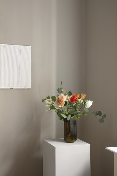 Lyngby Porcelæn Skleněná váza Lyngby Olive - 20 cm LP250