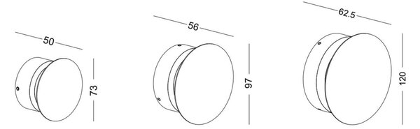 Puck Thick LED přisazené svítidlo Bílá⌀97mm