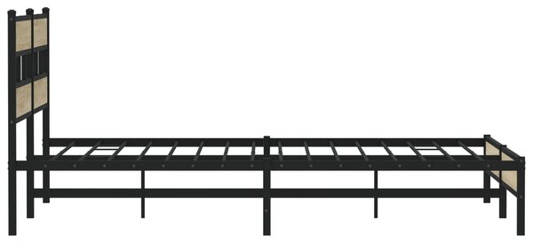 Kovový rám postele bez matrace dub sonoma 180 x 200 cm 3308495