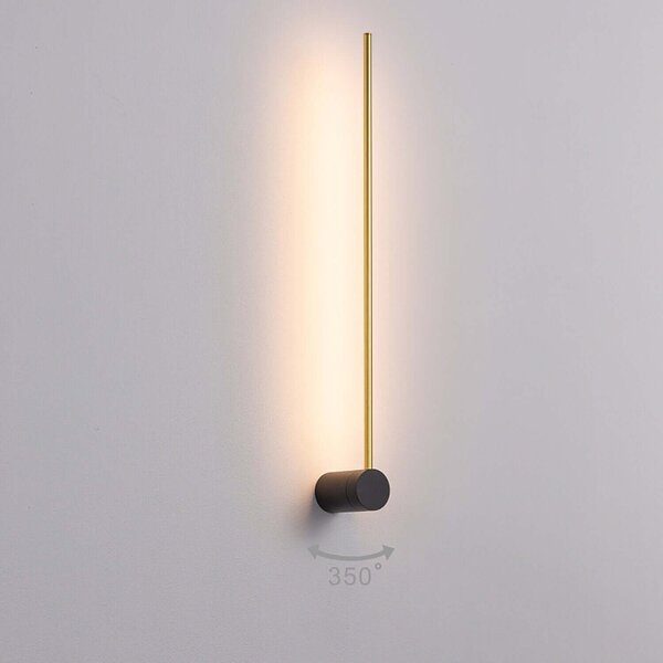 Stick LED nástěnné svítidlo natáčecí Černá610mm