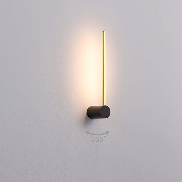 Stick LED nástěnné svítidlo natáčecí Černá610mm