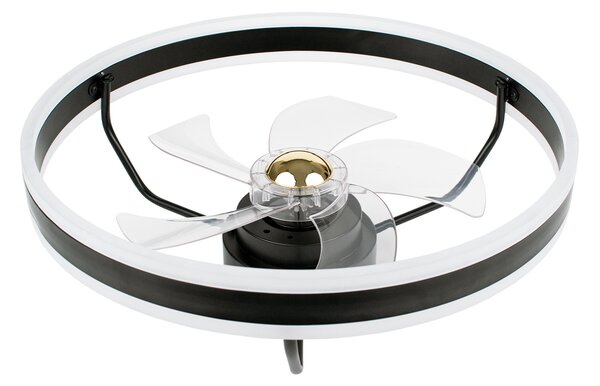 Noaton 16050B (2024) Atria, černá, stropní ventilátor se světlem (Použitý, Záruka 21 měsíců)