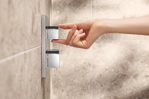Grohe Precision Cube sprchová sada pod omítku s termostatem s dešťovou sprchou chrom 34879000