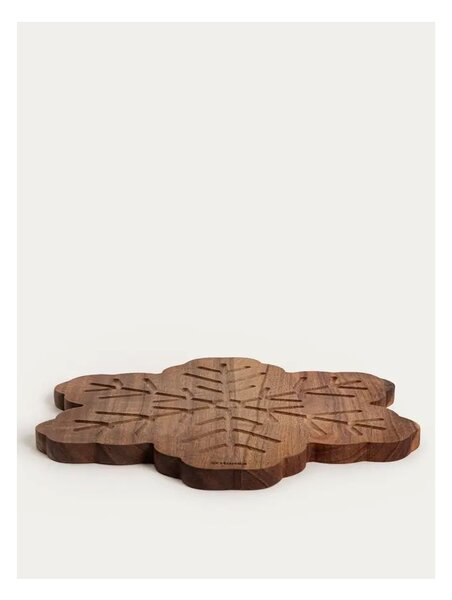 Dřevěné servírovací prkénko XMAS Mooka 32,5 cm Homla