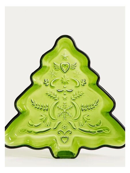 Dekorativní skleněný talíř Vari Christmas 22 cm Homla