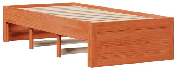 Postel bez matrace se zásuvkami hnědá 75x190 cm masiv borovice 3308830