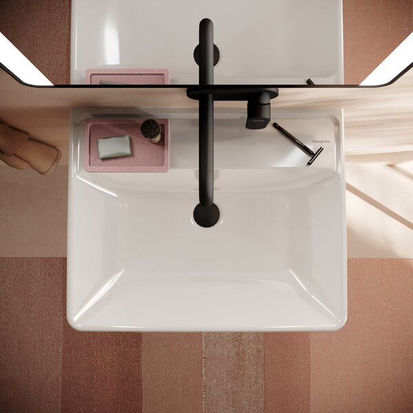 Hansgrohe Xanuia Q umyvadlo 60x48 cm obdélníkový klasický bílá lesk 60240450