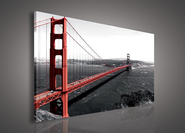 Obraz na plátně Golden Gate Bridge 103O1, 100 x 75 cm, IMPOL TRADE