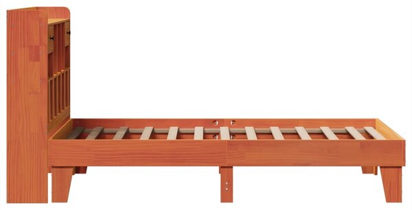 Postel bez matrace voskově hnědá 75 x 190 cm masivní borovice 3308869