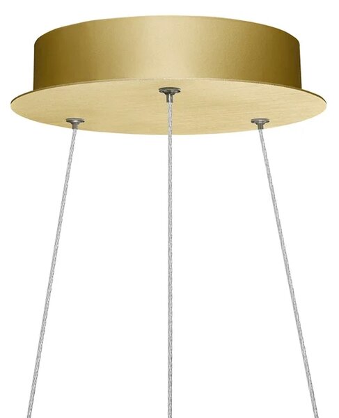 Palnas Závěsné LED svítidlo DONA ø 60 cm Barva: Černá, Stmívání, řízení: Dálkové ovládání (s dálkovým ovladačem)
