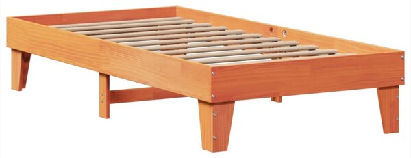 Postel bez matrace voskově hnědá 75 x 190 cm masivní borovice 3308869