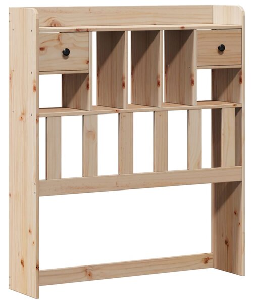 Postel s knihovnou bez matrace 75 x 190 cm masivní borovice 3308945