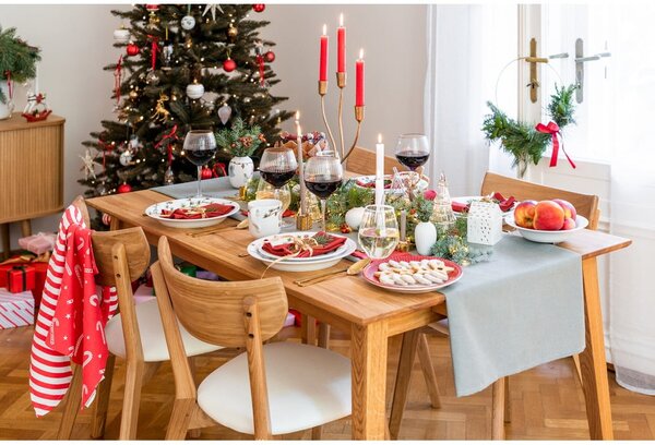 Bavlněné utěrky s vánočním motivem v sadě 4 ks 50x70 cm Candy Cane – Catherine Lansfield