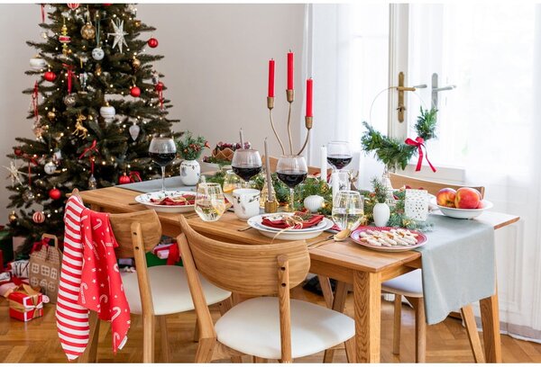 Bavlněné utěrky s vánočním motivem v sadě 4 ks 50x70 cm Candy Cane – Catherine Lansfield