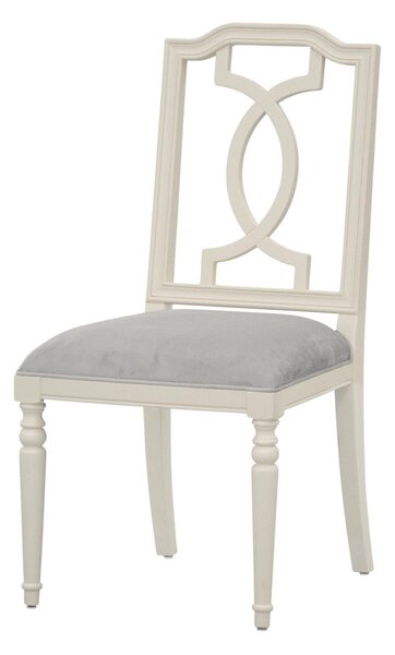 Jídelní židle PALBA - světle krémová / šedá