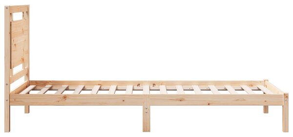 Prodloužený rám postele bez matrace 100 x 220 cm masivní dřevo 3309199