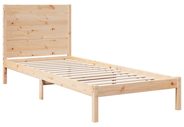 Prodloužený rám postele bez matrace 90 x 220 cm masivní dřevo 3309281
