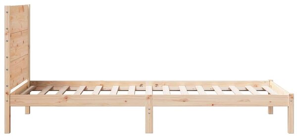 Prodloužený rám postele bez matrace 90 x 220 cm masivní dřevo 3309281