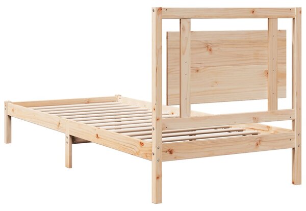 Prodloužený rám postele bez matrace 100 x 220 cm masivní dřevo 3309199
