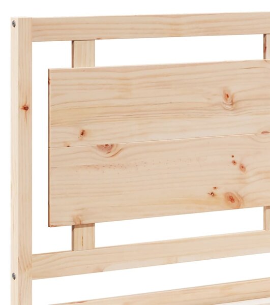 Prodloužený rám postele bez matrace 200 x 220 cm masivní dřevo 3309207
