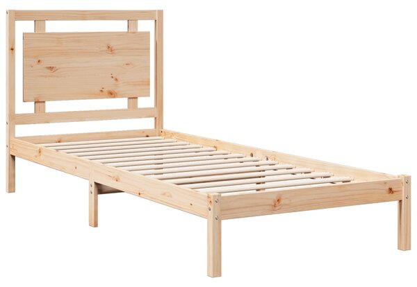 Prodloužený rám postele bez matrace 100 x 220 cm masivní dřevo 3309199