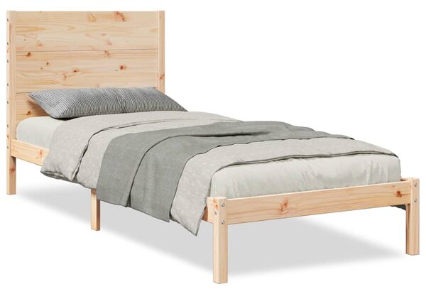 Prodloužený rám postele bez matrace 90 x 220 cm masivní dřevo 3309281