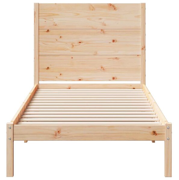 Prodloužený rám postele bez matrace 90 x 220 cm masivní dřevo 3309281
