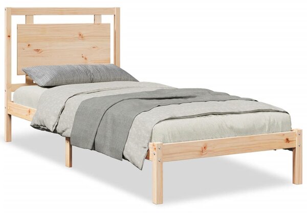 Prodloužený rám postele bez matrace 100 x 220 cm masivní dřevo 3309199