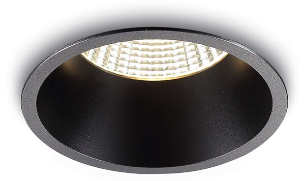 Downlight Deep LED zápustné svítidlo Ra>95 Černá12W - ⌀130mm