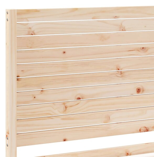 Prodloužený rám postele bez matrace 140 x 220 cm masivní dřevo 3309313