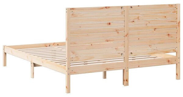 Prodloužený rám postele bez matrace 140 x 220 cm masivní dřevo 3309313