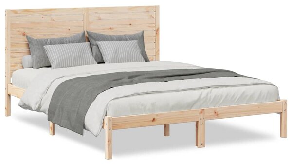 Prodloužený rám postele bez matrace 140 x 220 cm masivní dřevo 3309313