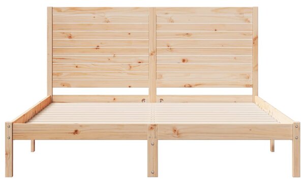Prodloužený rám postele bez matrace 140 x 220 cm masivní dřevo 3309313