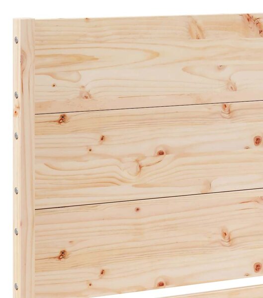 Prodloužený rám postele bez matrace 200 x 220 cm masivní dřevo 3309291
