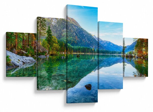 Obraz - Jezero Hintersee (125x70 cm)