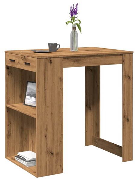 Barový stůl dub artisan 102 x 70 x 103,5 cm kompozitní dřevo 3309329