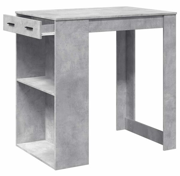 Barový stůl betonově šedý 102 x 70 x 103,5 cm kompozitní dřevo 3309324