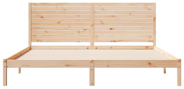 Prodloužený rám postele bez matrace 200 x 220 cm masivní dřevo 3309319