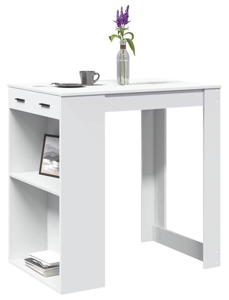 Barový stůl bílý 102 x 70 x 103,5 cm kompozitní dřevo 3309321
