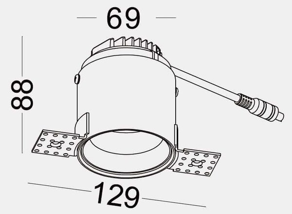 Trimless Downlight LED zápustné svítidlo Ra>95 Natáčecí110mm