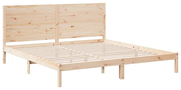 Prodloužený rám postele bez matrace 200 x 220 cm masivní dřevo 3309319
