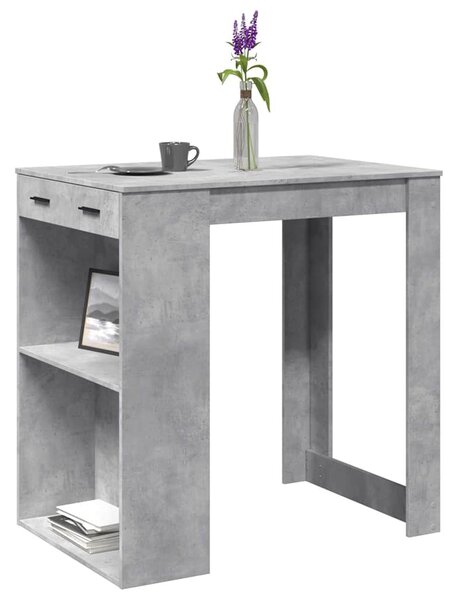 Barový stůl betonově šedý 102 x 70 x 103,5 cm kompozitní dřevo 3309324