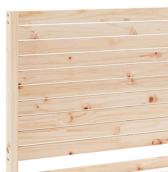 Prodloužený rám postele bez matrace 200 x 220 cm masivní dřevo 3309319
