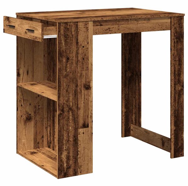 Barový stůl old wood 102 x 70 x 103,5 cm kompozitní dřevo 3309328
