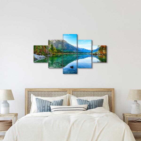Obraz - Jezero Hintersee (125x70 cm)