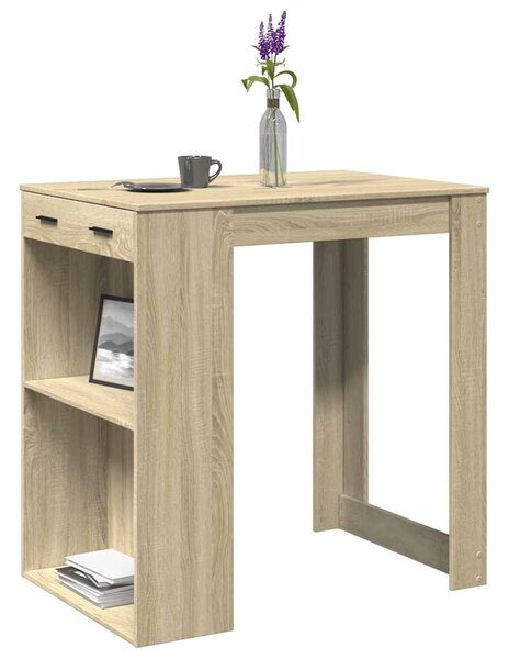 Barový stůl dub sonoma 102 x 70 x 103,5 cm kompozitní dřevo 3309323