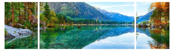 Obraz - Jezero Hintersee (170x50 cm)