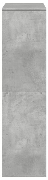 Knihovna betonově šedá 100 x 33 x 125,5 cm kompozitní dřevo 3309333