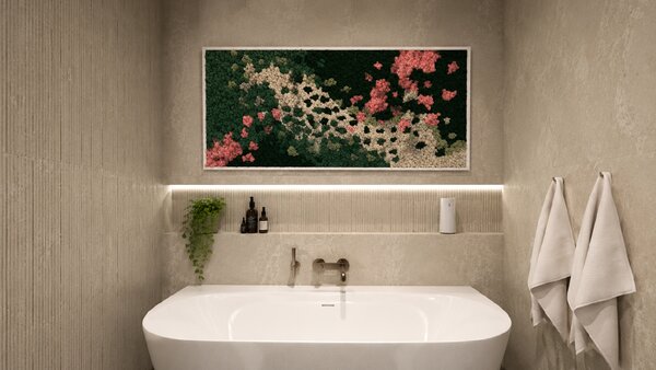 Mechový obraz - Harmony Druh rámu: 50x30cm