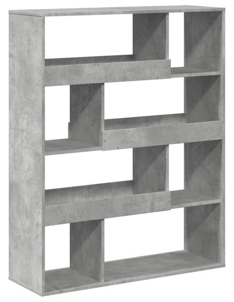 Knihovna betonově šedá 100 x 33 x 125,5 cm kompozitní dřevo 3309333